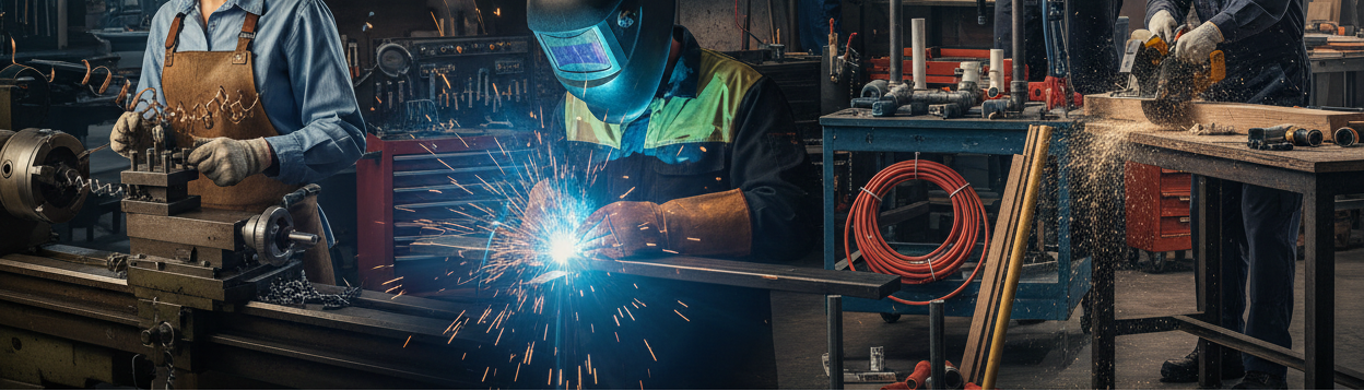 trades including machinist, welder, etc